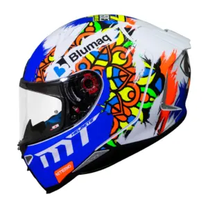 Casco MT Helmets - Revenge 2 Moto 3 A0 Blanco / Perla Mate+ Mica Ahumada De Regalo