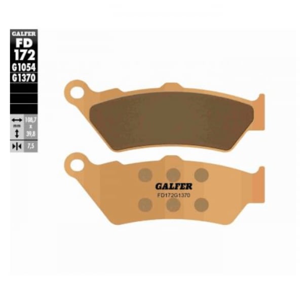 GALFER FD172G1370 - Pastilla de Frenos - Compuesto Sinterizado 