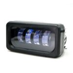 BARRA LED LUZ BLANCA RECTANGULAR 4 LED / Lupa Con Luz Alta, Baja Y Estrobo - Imagen 2