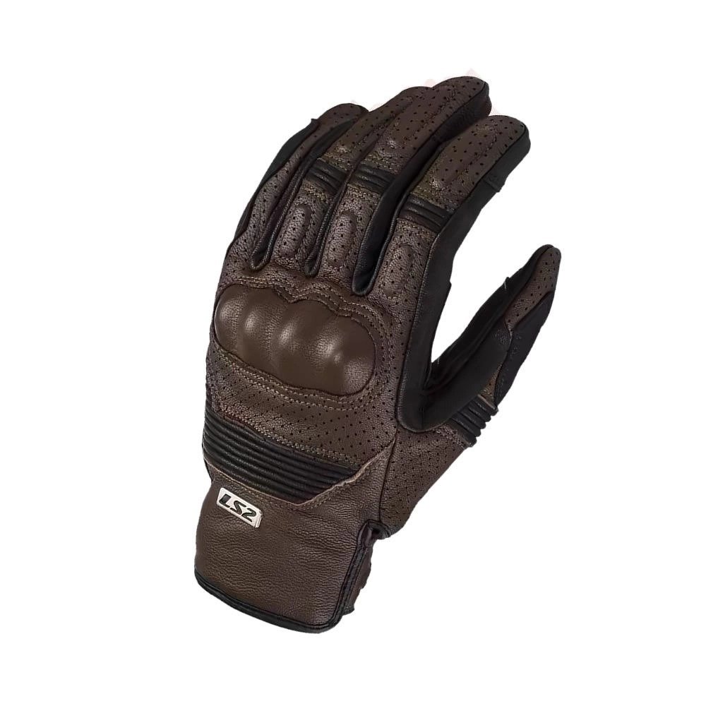 2024/10/1000321424.jpg GUANTE LS2 DUSTER TABACO MARRON HOMBRE - Imagen 1