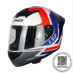 CASCO LS2 FF352 ROOKIE EVO DOWN BLANCO AZUL METALICO