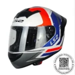 CASCO LS2 FF352 ROOKIE EVO DOWN BLANCO AZUL METALICO
