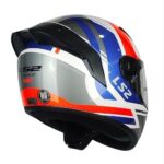 CASCO LS2 FF352 ROOKIE EVO DOWN BLANCO AZUL METALICO - Imagen 3