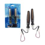 Luces Intermitentes Para Moto, 12 LED, Luz Ambar Con Movimiento. Set X 2 Unidades.