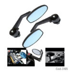 Espejos Retrovisores Para Manillar De Moto - Imagen 4