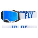 ANTIPARRA ZONE PRO FLY RACING / BLANCO - AZUL