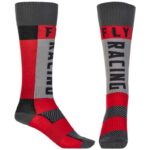 CALCETA MX ROJO/GRIS FLY RACING