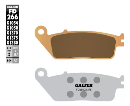 PASTILLA DE FRENO GALFER FD266G1375. CBR300R/Cb300R/CBR500R/Cb500F/Cb500X/Nc750 X