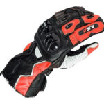 Guantes Moto Ls2 Swift Racing Cuero Rojo