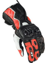 Guantes Moto Ls2 Swift Racing Cuero Rojo - Imagen 2