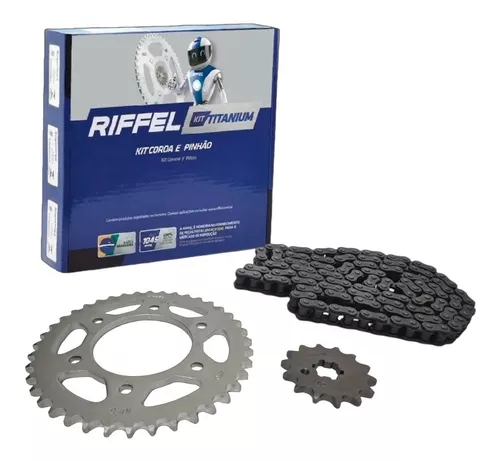 D_NQ_NP_955438-MLC49911704552_052022-O-1.webp KIT DE TRANSMISION RIFFEL HONDA STORM/CGL 40Z/15Z (428H-120) - Imagen 1