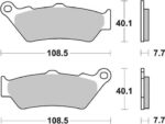 SBS Pastilla de Freno Trasera para BMW R1200GSW/R1250GS - 674LS - Imagen 2
