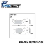 PASTILLA DE FRENO LMP384 - YZF / YAMAHA R15
