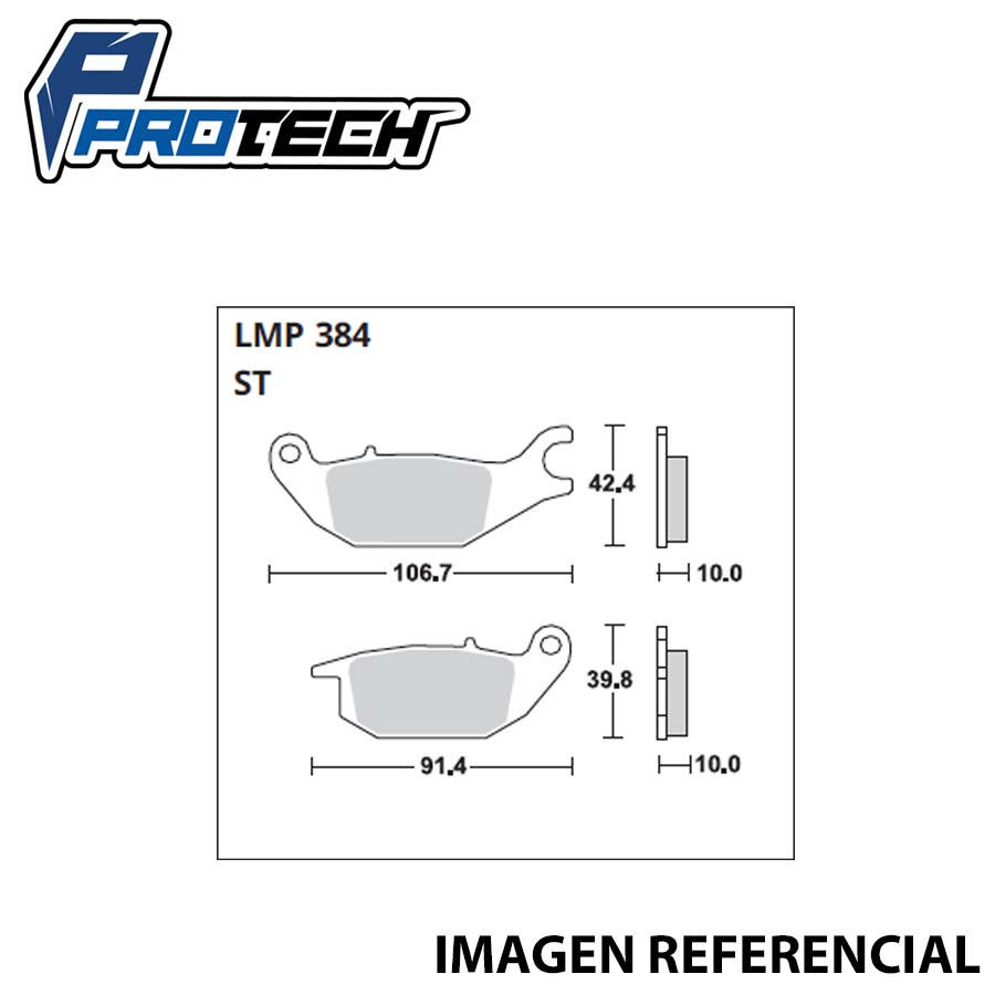 PASTILLAS-LMP-384.jpg PASTILLA DE FRENO LMP384 - YZF / YAMAHA R15 - Imagen 1