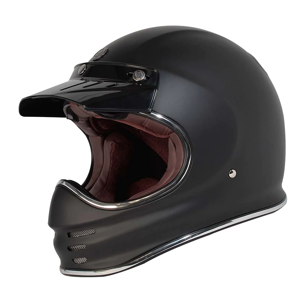 T315_MatteBlack_Left_PeakVisor.webp TORC T-3 NEGRO MATE - Imagen 1