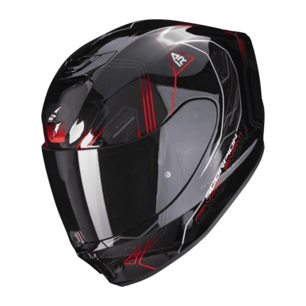 CASCO SCORPION EXO-391 SPADA NEGRO ROJO