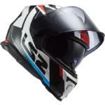 CASCO INTEGRAL LS2 FF800 STORM II / RACER AZUL ROJO - Imagen 3