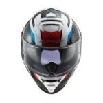 CASCO INTEGRAL LS2 FF800 STORM II / RACER AZUL ROJO - Imagen 2