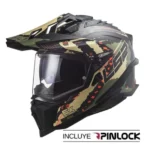 CASCO LS2 MX701 EXPLORER CARBONO VERDE MILITAR MATTE