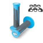 PUÑOS PROTAPER CLAMP ON HALF WAFFLE AZUL NEON / NEGRO