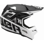 Answer Casco Niño AR1 Solid Black/White - Imagen 3
