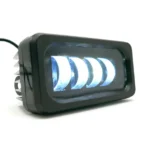 BARRA LED LUZ BLANCA RECTANGULAR 4 LED / Lupa Con Luz Alta, Baja Y Estrobo