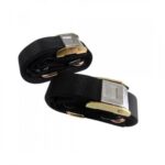 ESLINGA TIE DOWNS MOTO PROTECH C/TIRANTE 1.5´ NEGRO ROJO HEAVY DUTY - Imagen 2