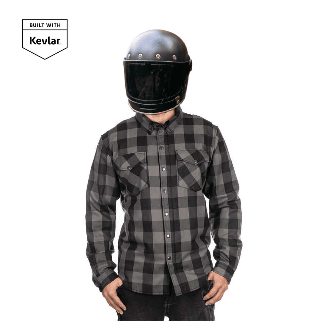 fANNEL-ARMOUR-GRIS.png CAMISA MOTO «FLANNEL RIDER» GRIS / THE MOTOS - Imagen 1