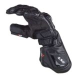 Guantes Moto Ls2 Swift Racing Cuero Negro - Imagen 2