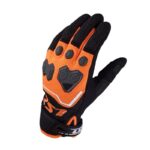 GUANTE LS2 VEGA NEGRO NARANJA HOMBRE