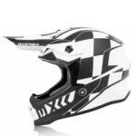 CASCO ACERBIS MX-ENDURO JUNIOR STEEL BLANCO NEGRO