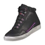 BOTA LS2 ZOE NEGRA MORADA MUJER