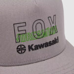 GORRO JOCKEY LIFESTYLE FOX X KAWASAKI FLEXFIT GRIS FOX - Imagen 3