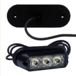 Luz De Freno 3 LED Para Moto 12V / Estrobo