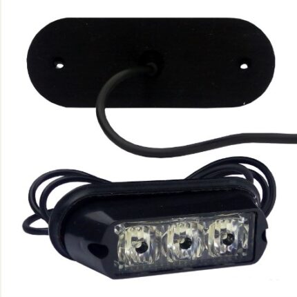 Luz De Freno 3 LED Para Moto 12V / Estrobo