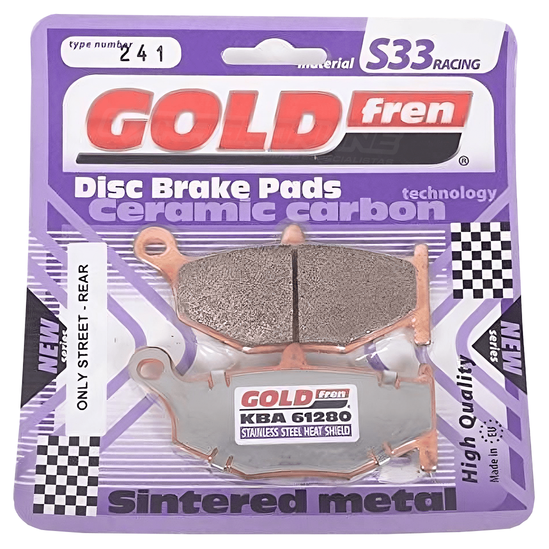 pastilla-freno-trasero-fa419hh-sinterizada-s33-goldfren.png PASTILLA FRENO TRASERO FA419HH SINTERIZADA S33 GOLDFREN / SUZUKI V-STROM 1000 (2015). - Imagen 1