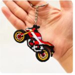 LLAVERO MOTOCICLETA - ROJO
