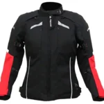 CHAQUETA LS2 SERRA MUJER NEGRO ROJO