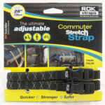 PACK ROK STRAPS NEGRA FRANJA REFLECTANTE 70 CM