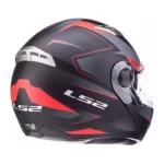 CASCO LS2 FF370 EASY STRIP NEGRO ROJO MATTE - Imagen 3