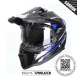 CASCO LS2 MX701C EXPLORER CARBONO ADVENTURE AZUL