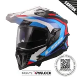 CASCO LS2 MX701C EXPLORER CARBONO FRONTIER II BLANCO AZUL