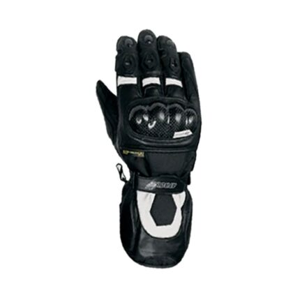 GUANTE ATROX 4312AL LARGO MUJER CUERO NEGRO BLANCO