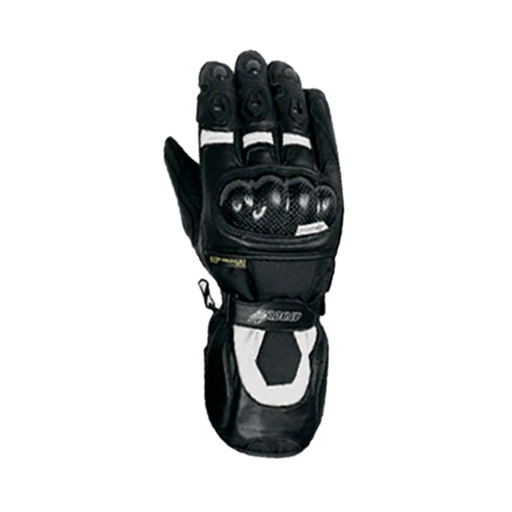 4312 GUANTE ATROX 4312AL LARGO MUJER CUERO NEGRO BLANCO - Imagen 1