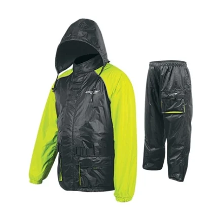 CONJUNTO IMPERMEABLE ATROX AT 3004 2 PZS NEGRO AMARILLO