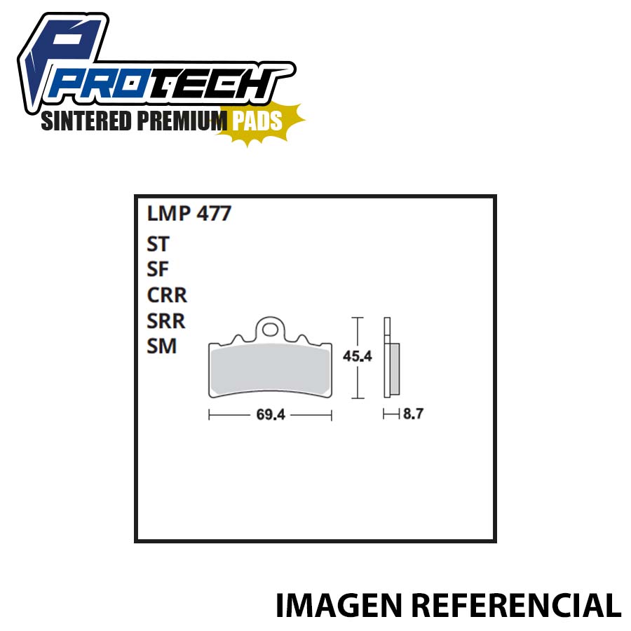 PROTECH-LMP-477 PASTILLA SINTERIZADA KTM DUKE ( DELANTERA ) LMP-477 PROTECH - Imagen 1