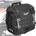 Bolso lateral para moto Rhinowalk MJX2004 expandibles de 35 a 45 litros impermeable (1 Bolso)