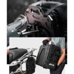 Bolso lateral para moto Rhinowalk MJX2004 expandibles de 35 a 45 litros impermeable (1 Bolso) - Imagen 2