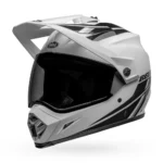 CASCO BELL MX-9 ADV MIPS ECE 2206 ALPINE GLOSS WHITE BLACK / ECE2206