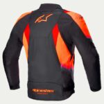 Chaqueta Alpinestars T-SP 1 V2 Waterproof / Negro - Rojo Fluor - Imagen 2